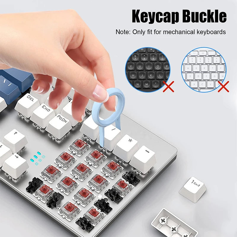 Kit de limpeza de teclado 7 em 1, limpador de airpods, caneta limpadora de fone de ouvido, caneta de limpeza de tela de laptop, kit de limpeza de fones de ouvido Bluetooth.