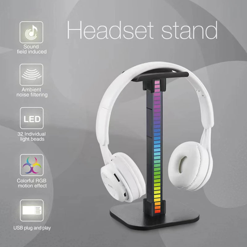 Suporte para headset RGB Carregador USB!