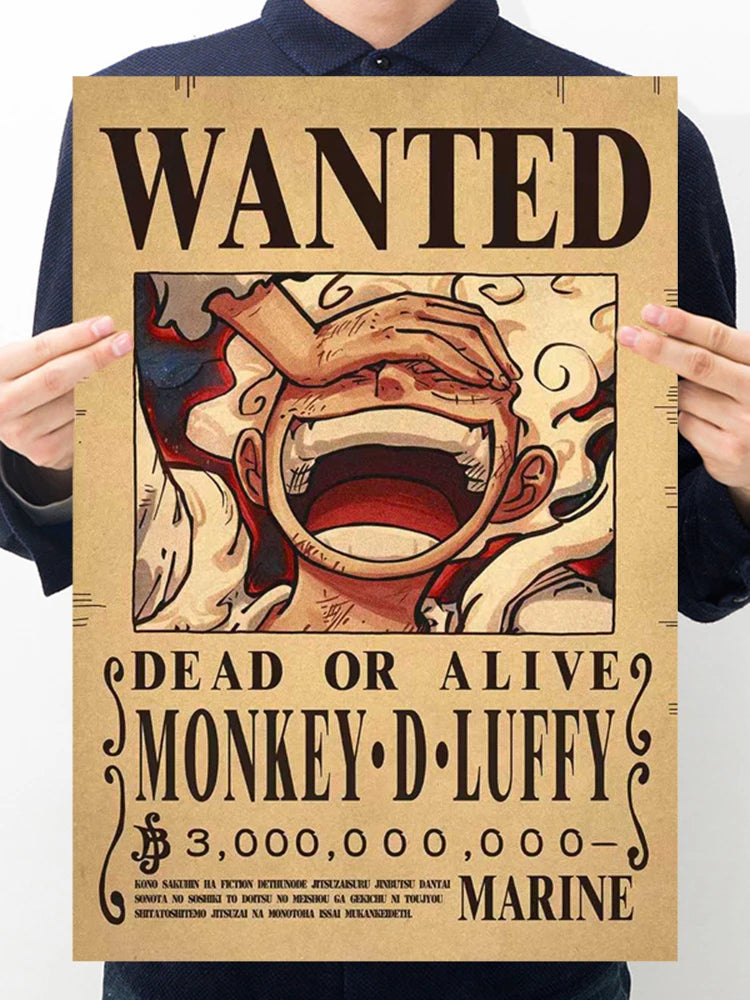 Cartaz de recompensa Monkey.D.Luffy Gear 5 e muitos outros!!!